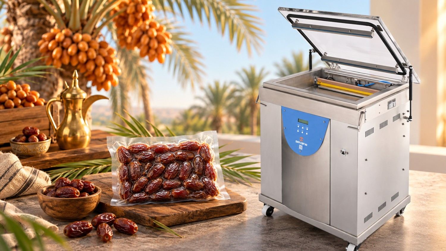 Dates Vacuum Packaging with Sevana's Machines